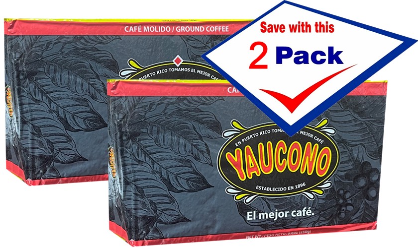 Yaucono Coffee Brick 8.8 oz Espresso Dark Roast Pack of 2